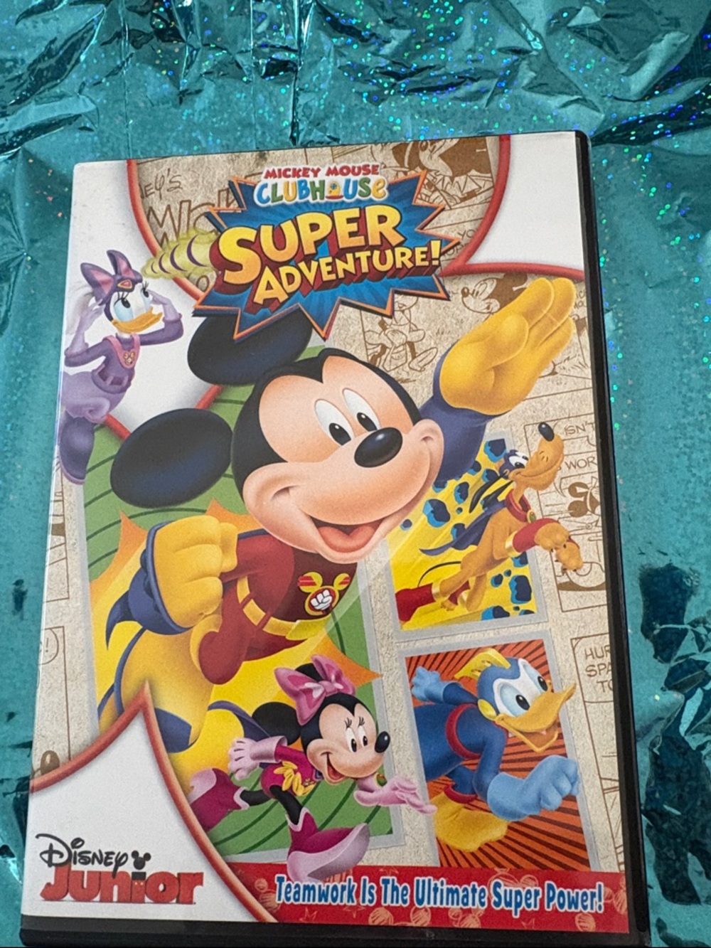 Disney Silver DVD Disc with White Logos